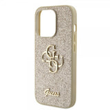 Guess iPhone 15 Pro Skal Fixed Glitter Guld