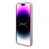 Guess iPhone 15 Pro Skal Fixed Glitter Rosa