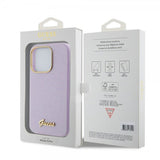 Guess iPhone 15 Pro Skal Full Glitter Wrapped Lilac