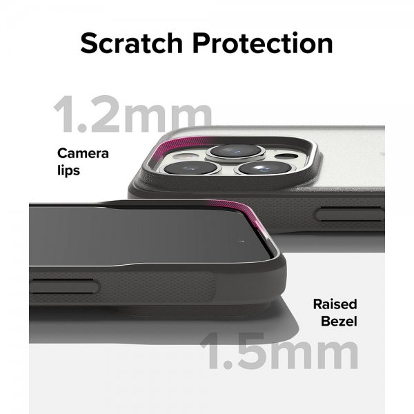 Ringke iPhone 15 Pro Skal Fusion Bold Matte Gray