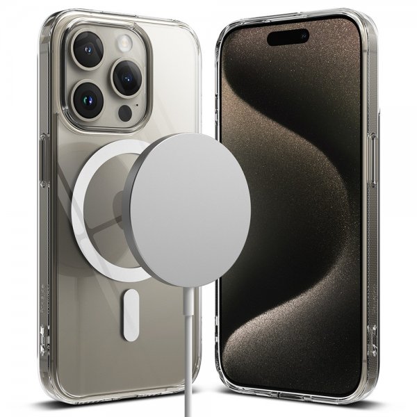 Ringke iPhone 15 Pro Skal Fusion Magnetic Clear