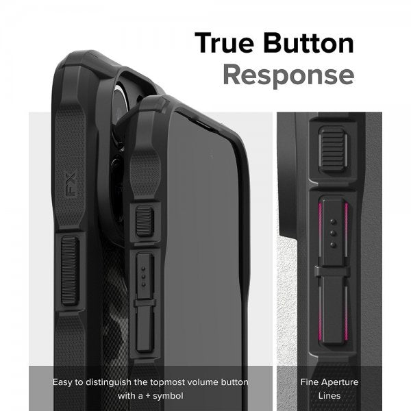 Ringke iPhone 15 Pro Skal Fusion X Design Camo Black