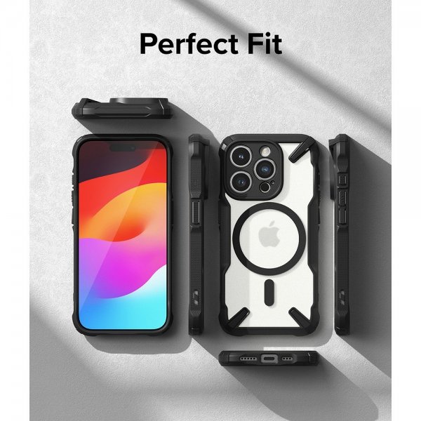 Ringke iPhone 15 Pro Skal Fusion X Magnetic Matte Black