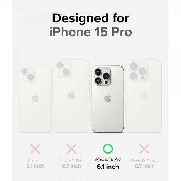 Ringke iPhone 15 Pro Skal Fusion X Svart