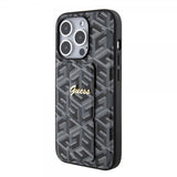 Guess iPhone 15 Pro Skal G Cube Grip Stand Svart