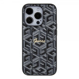 Guess iPhone 15 Pro Skal G Cube Grip Stand Svart