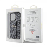 Guess iPhone 15 Pro Skal G Cube Grip Stand Svart