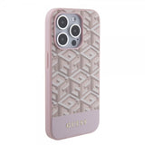 Guess iPhone 15 Pro Skal G Cube MagSafe Rosa