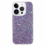 iPhone 15 Pro Skal Glitterpaljetter Lila