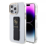 Guess iPhone 15 Skal Grip Stand Clear Transparent