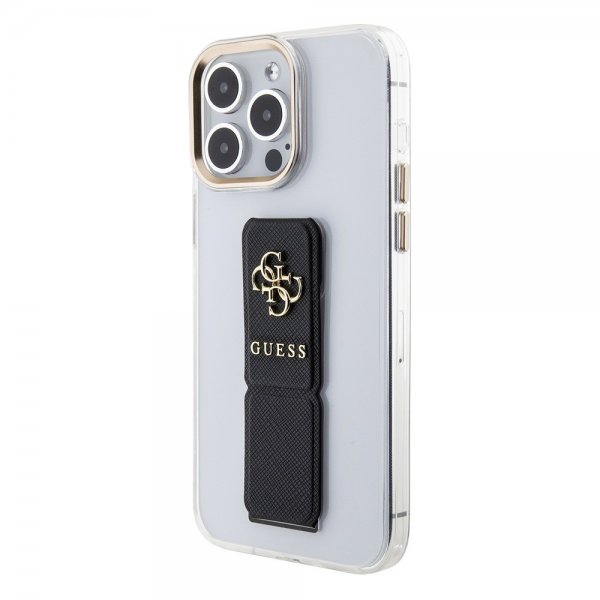 Guess iPhone 15 Pro Skal Grip Stand Clear Transparent