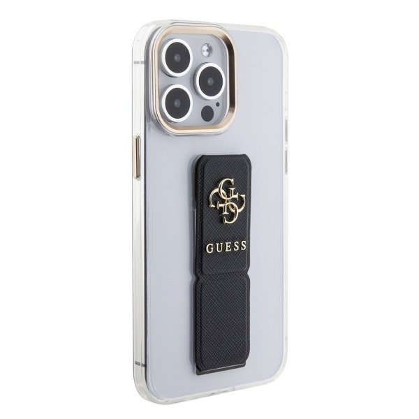 Guess iPhone 15 Pro Skal Grip Stand Clear Transparent