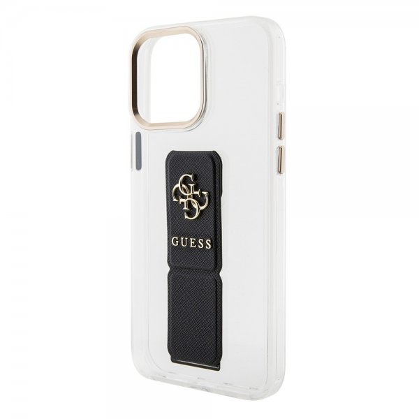 Guess iPhone 15 Pro Skal Grip Stand Clear Transparent