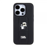 Karl Lagerfeld iPhone 15 Pro Skal Grip Stand Function Svart
