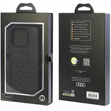 Audi iPhone 15 Pro Skal GT Synthetic Leather Svart