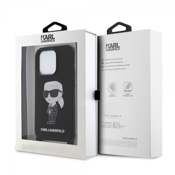 Karl Lagerfeld iPhone 15 Pro Skal Ikonik Crossbody Svart