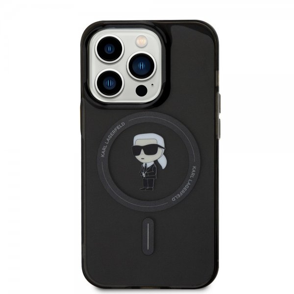 Karl Lagerfeld iPhone 15 Pro Skal Ikonik MagSafe Svart