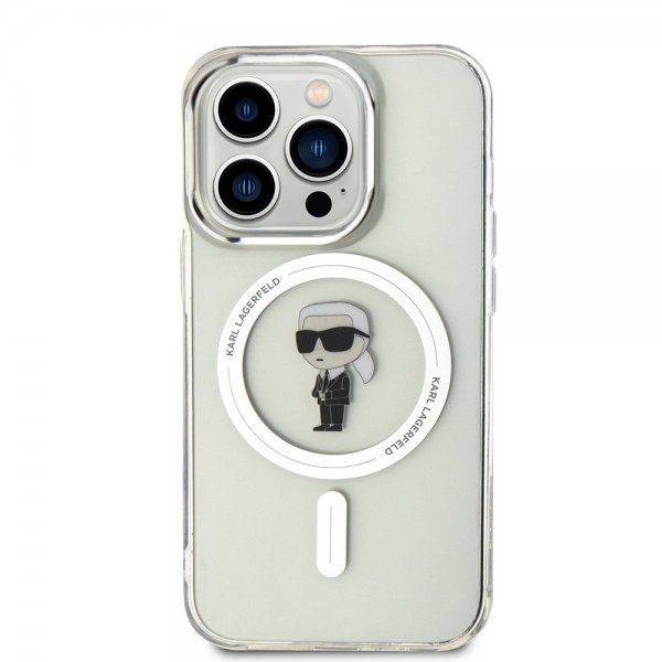 Karl Lagerfeld iPhone 15 Pro Skal Ikonik MagSafe Transparent