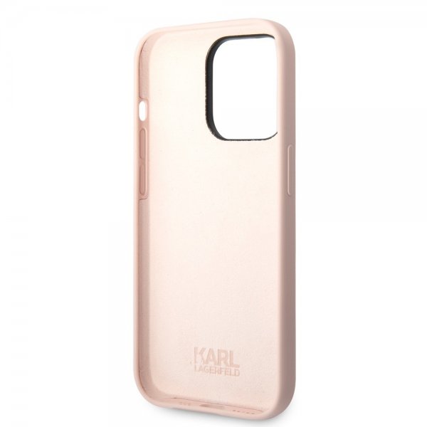 Karl Lagerfeld iPhone 15 Pro Skal Ikonik NFT Rosa
