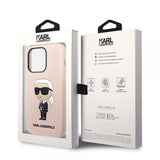 Karl Lagerfeld iPhone 15 Pro Skal Ikonik NFT Rosa