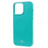 Mercury iPhone 15 Pro Skal Jelly Glitter Cyan