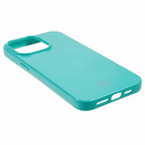 Mercury iPhone 15 Pro Skal Jelly Glitter Cyan
