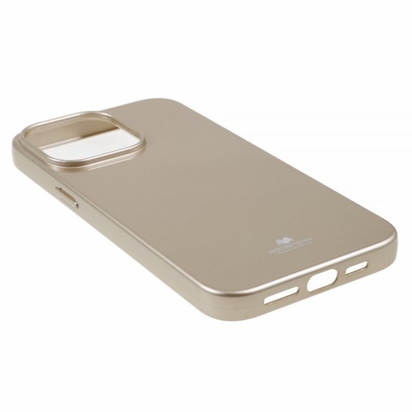 Mercury iPhone 15 Pro Skal Jelly Glitter Guld
