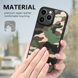 iPhone 15 Pro Skal Kamouflage Grön