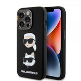 Karl Lagerfeld iPhone 15 Pro Skal Karl & Choupette Svart