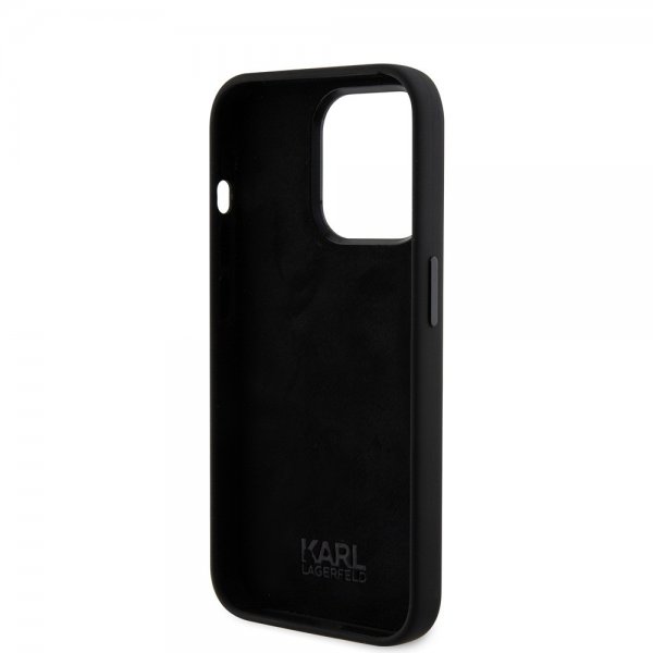 Karl Lagerfeld iPhone 15 Pro Skal Karl & Choupette Svart
