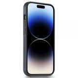 Lc.Imeeke iPhone 15 Pro Skal Kolfibertextur Röd Stripe Svart