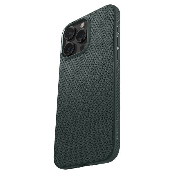 Spigen iPhone 15 Pro Skal Liquid Air Abyss Green