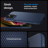 Spigen iPhone 15 Pro Skal Liquid Air Navy Blue