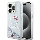 Hello Kitty iPhone 15 Pro Skal Liquid Glitter Translucent