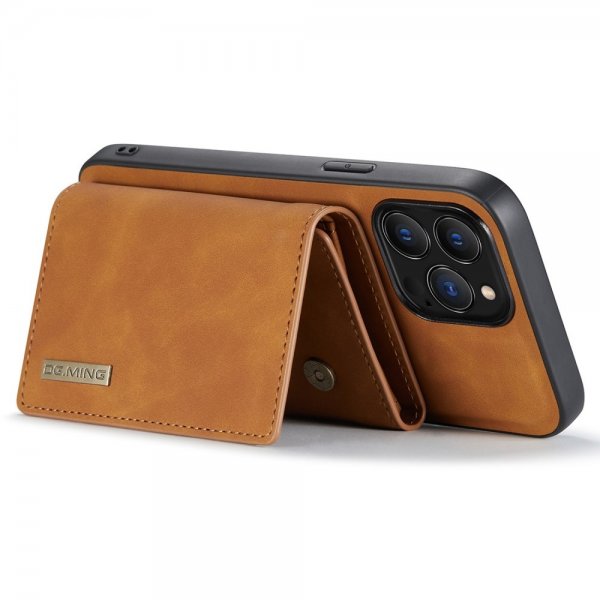 Dg.Ming iPhone 15 Pro Skal M1 Series Löstagbar Korthållare Brun