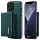 Dg.Ming iPhone 15 Pro Skal M1 Series Löstagbar Korthållare Grön