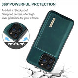 Dg.Ming iPhone 15 Pro Skal M1 Series Löstagbar Korthållare Grön