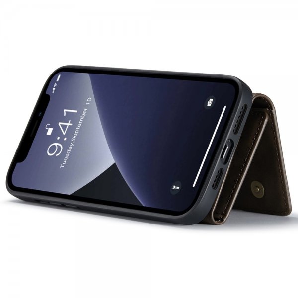 Dg.Ming iPhone 15 Pro Skal M1 Series Löstagbar Korthållare Kaffe