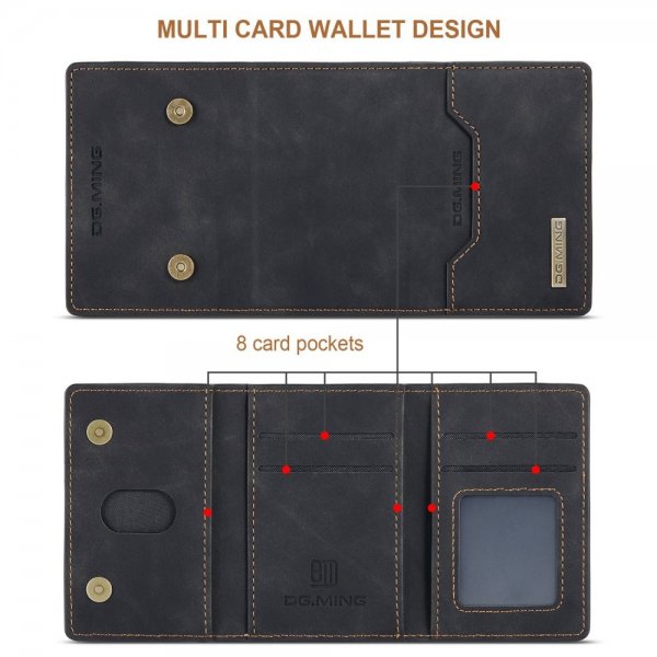 Dg.Ming iPhone 15 Pro Skal M2 Series Löstagbar Korthållare Svart