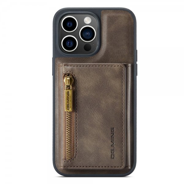 Dg.Ming iPhone 15 Pro Skal M5 Series Löstagbar Korthållare Kaffe