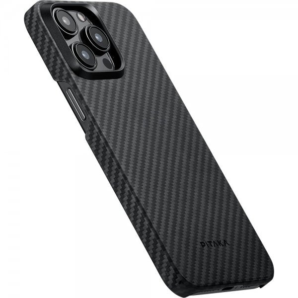 Pitaka iPhone 15 Pro Skal MagEZ Case 4 Black/Grey Twill