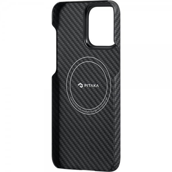 Pitaka iPhone 15 Pro Skal MagEZ Case 4 Black/Grey Twill