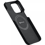 Pitaka iPhone 15 Pro Skal MagEZ Case 4 Black/Grey Twill