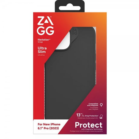 ZAGG iPhone 15 Pro Skal Manhattan Snap Svart