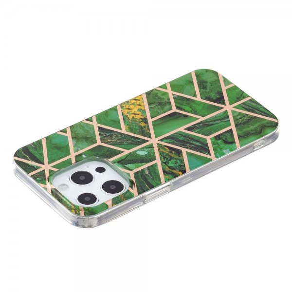 iPhone 15 Pro Skal Marmormönster Grön