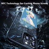 iPhone 15 Pro Skal med Inbyggd Display E Ink Case Vit