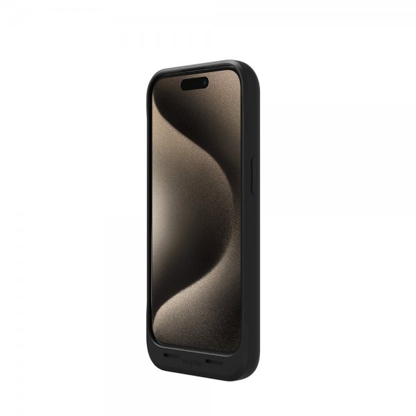 Mophie iPhone 15 Pro Skal med inbyggd Powerbank Juice Pack Svart