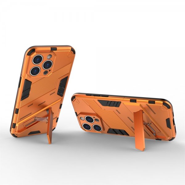 iPhone 15 Pro Skal med Stativ Orange