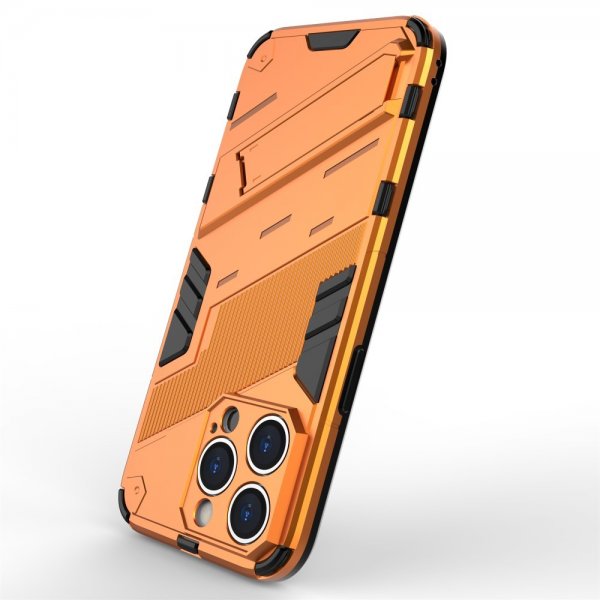 iPhone 15 Pro Skal med Stativ Orange