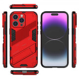 iPhone 15 Pro Skal med Stativ Röd